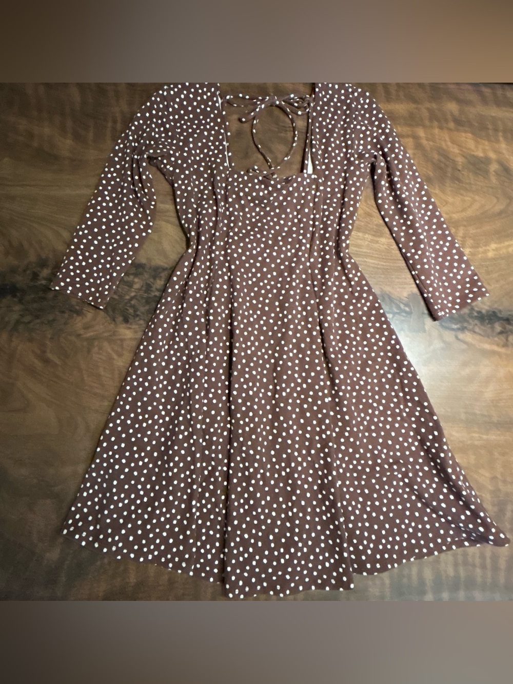 Urban Outfitters Stella Polka Dot Tie-Back Mini Dress